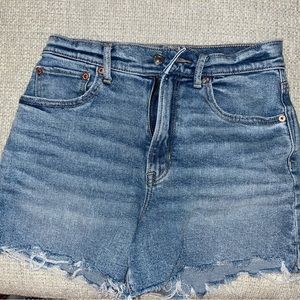 Jean shorts high rise boyfriend shorts